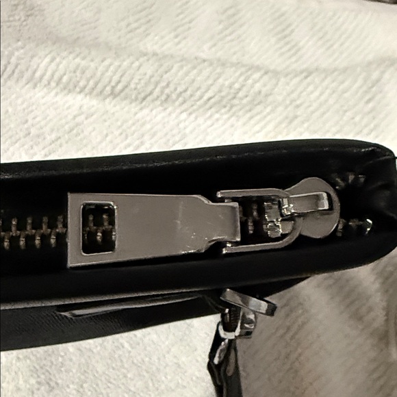 Versace Black Pouch with Silver Logo - Picture 3 of 5